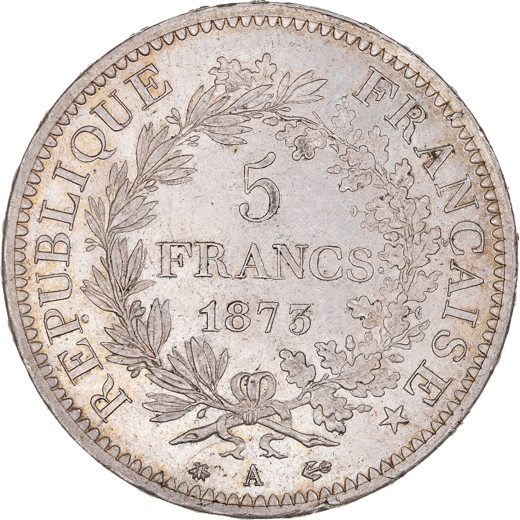 Coin, France, Hercule, 5 Francs, 1873, Paris, AU(55-58), Silver, KM:820.1