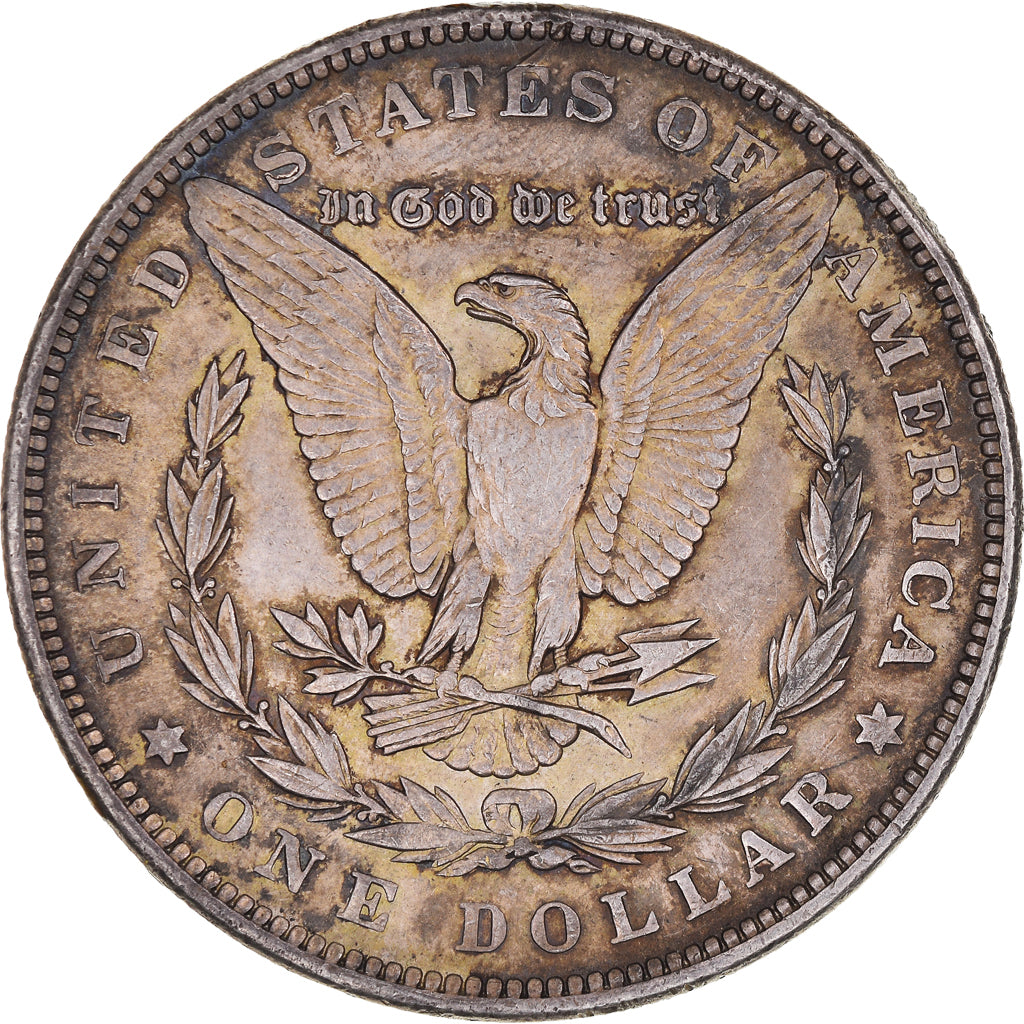 Coin, United States, Morgan Dollar, Dollar, 1889, U.S. Mint, Philadelphia