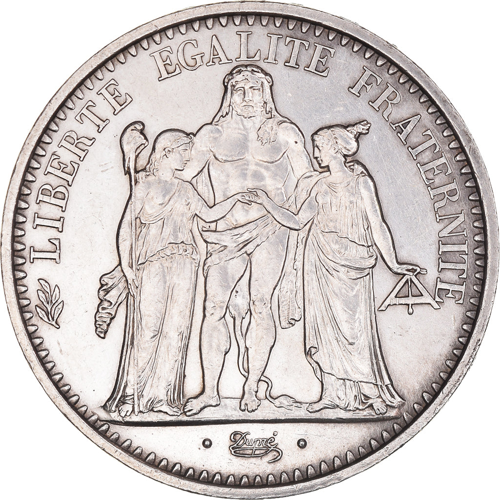 Münze, Frankreich, Hercule, 10 Francs, 1971, Paris, VZ, Silber, KM:932