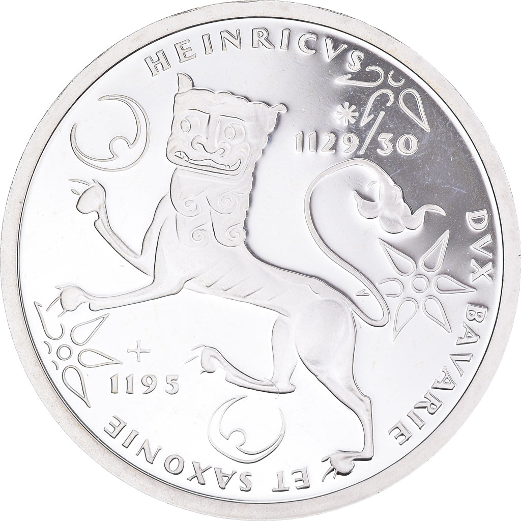 Coin, GERMANY - FEDERAL REPUBLIC, 10 Mark, 1995, Stuttgart, 800th Anniversary of
