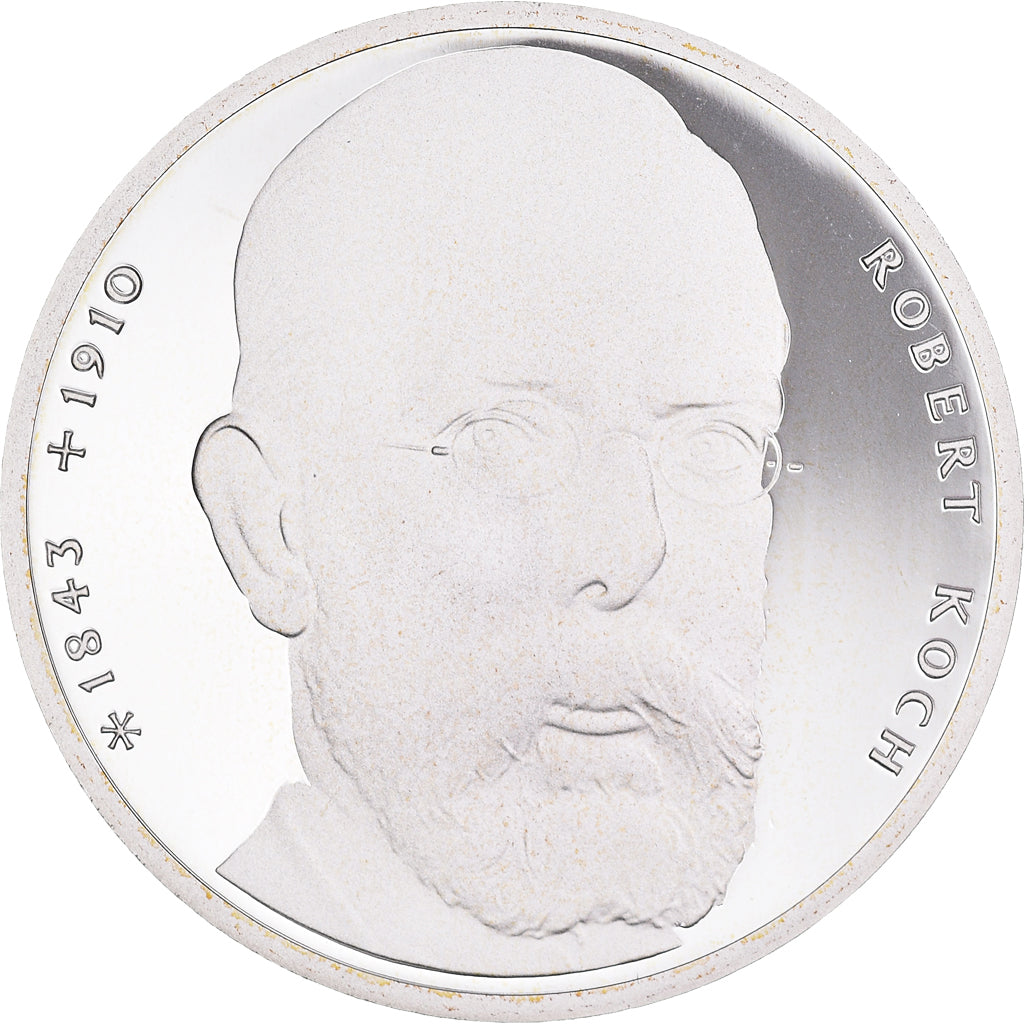 Moeda, ALEMANHA - REPÚBLICA FEDERAL, 10 Mark, 1993, Hamburg, Germany