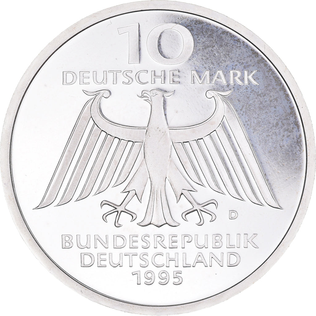 Coin, GERMANY - FEDERAL REPUBLIC, 10 Mark, 1995, Munich, Germany, BE, MS(65-70)