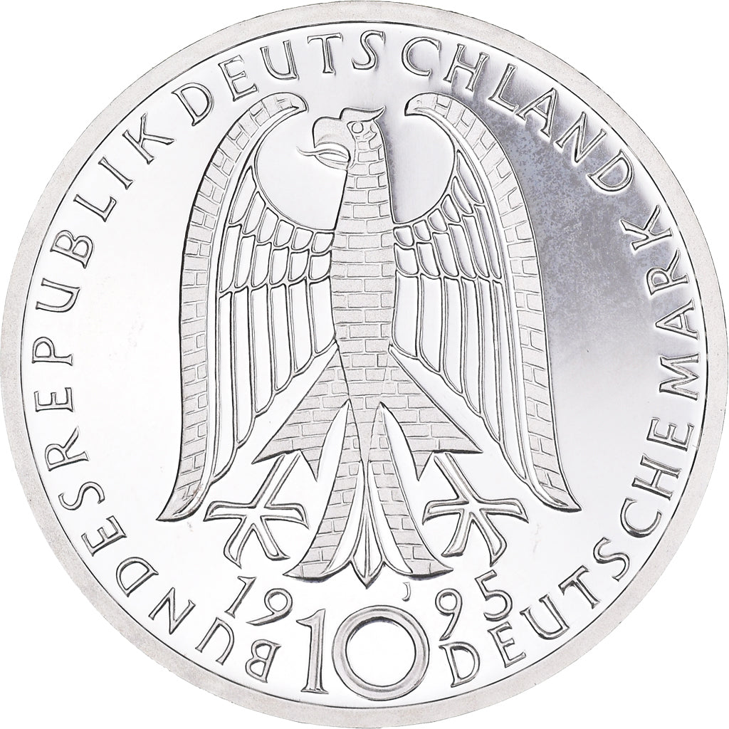Coin, GERMANY - FEDERAL REPUBLIC, 10 Mark, 1995, Hamburg, Germany, MS(65-70)