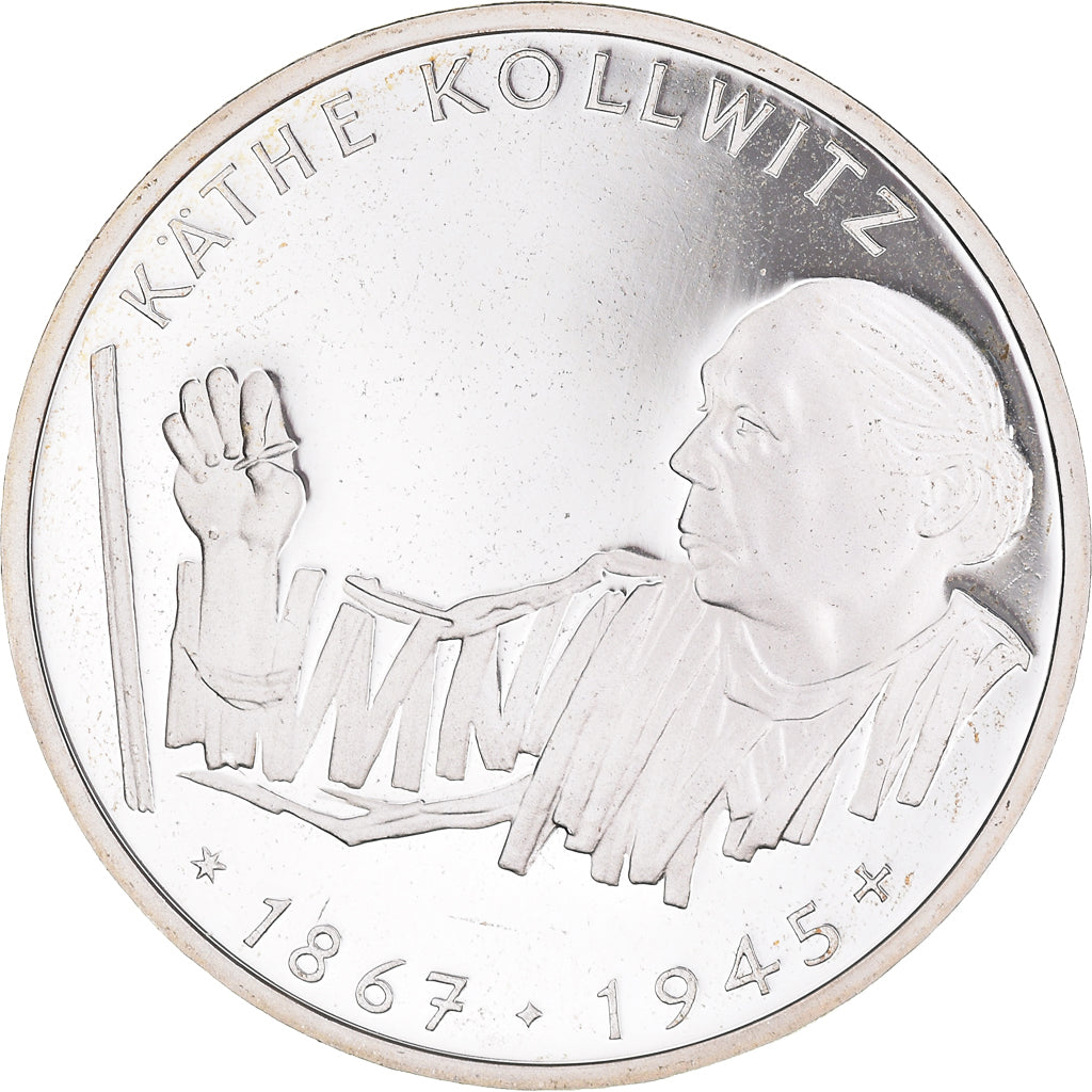 Moeda, ALEMANHA - REPÚBLICA FEDERAL, 10 Mark, 1992, Karlsruhe, Germany