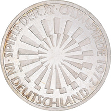 Coin, GERMANY - FEDERAL REPUBLIC, 10 Mark, 1972, Stuttgart, MS(60-62), Silver