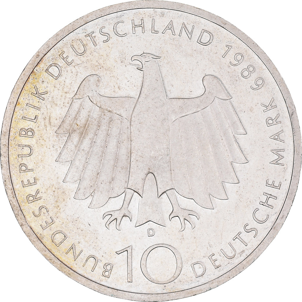 Coin, GERMANY - FEDERAL REPUBLIC, 10 Mark, 1989, Munich, Germany, MS(63)
