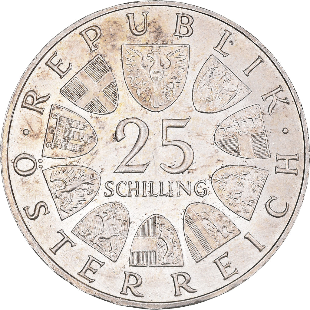 Coin, Austria, 25 Schilling, 1967, Vienne, MS(60-62), Silver, KM:2901