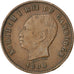 CAMBODIA, 5 Centimes, 1860, KM #M2, EF(40-45), Bronze, Lecompte #14, 5.02