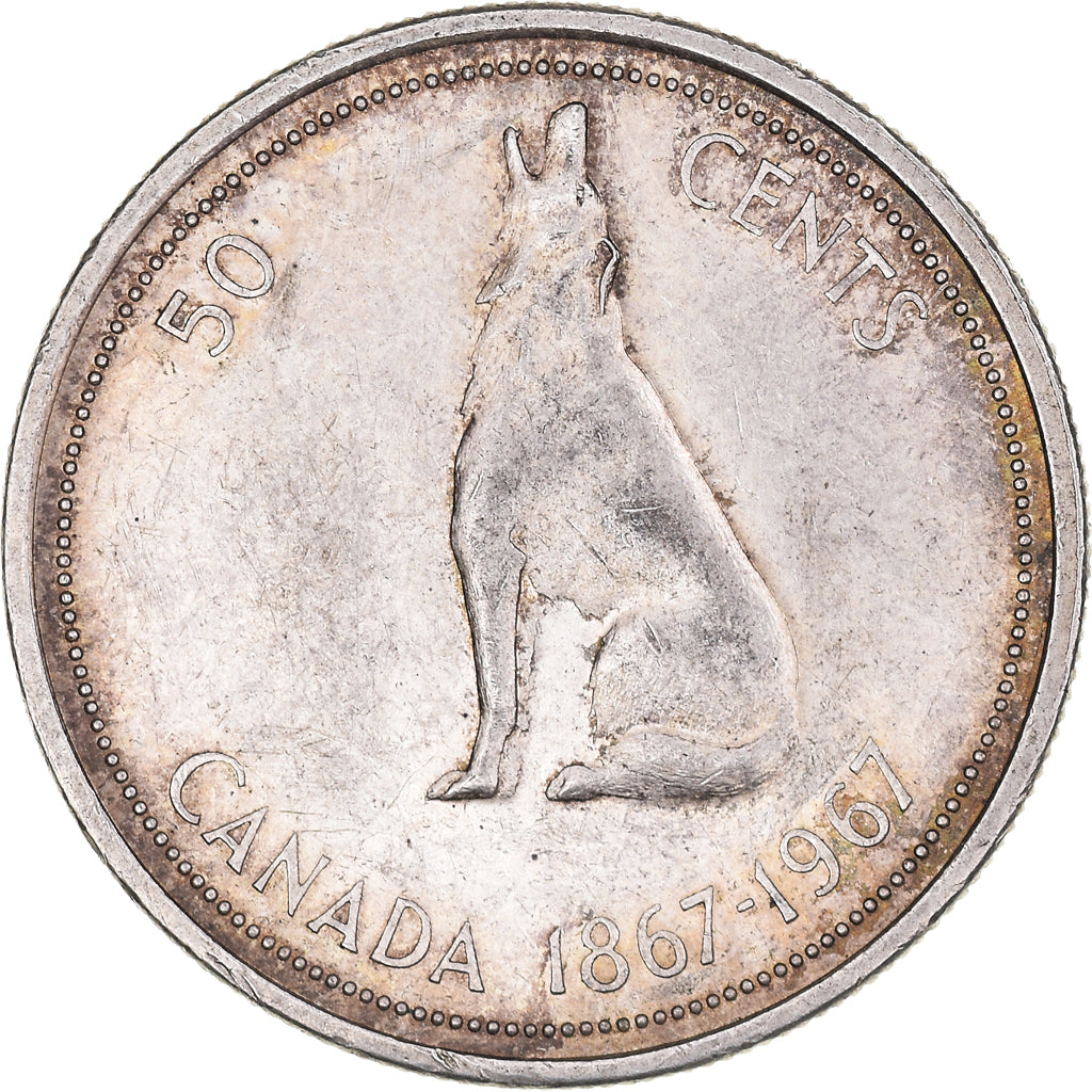 Coin, Canada, Elizabeth II, 50 Cents, 1967, Royal Canadian Mint, Ottawa