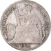 Moeda, Indochina, 10 Cent, 1921, Paris, VF(20-25), Prata, Lecompte:162