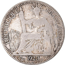Coin, FRENCH INDO-CHINA, 10 Cents, 1923, Paris, VF(20-25), Silver, KM:16.1