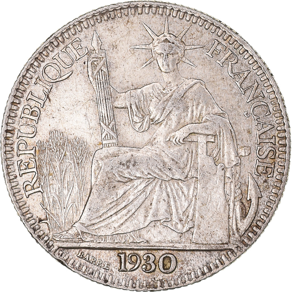 Coin, FRENCH INDO-CHINA, 10 Cents, 1930, Paris, EF(40-45), Silver, KM:16.1