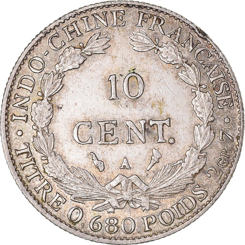 Coin, FRENCH INDO-CHINA, 10 Cents, 1930, Paris, EF(40-45), Silver, KM:16.1