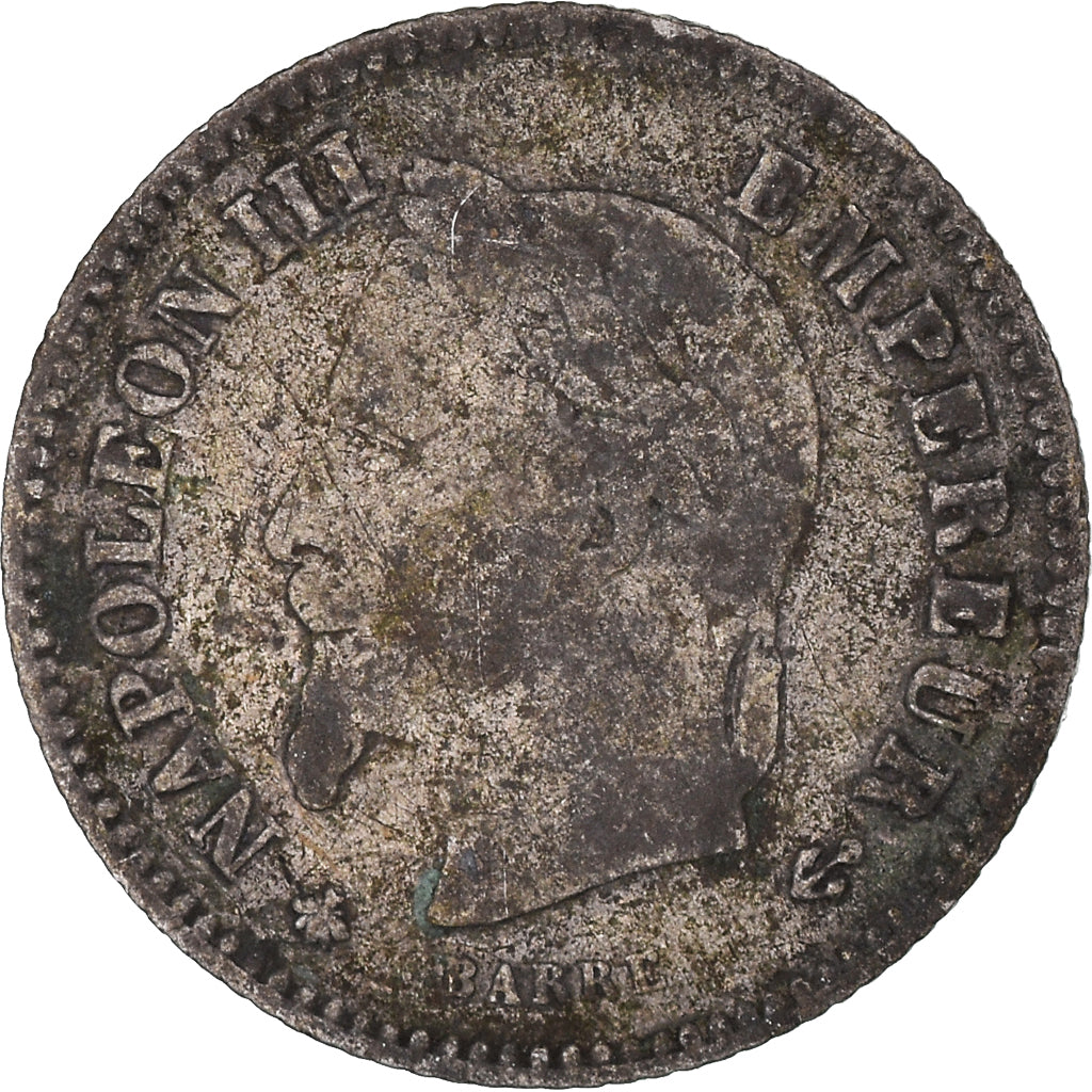 Moneta, Francia, Napoleon III, 20 Centimes, 1867, Paris, MB, Argento, KM:808.1