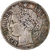 Coin, France, Cérès, 2 Francs, 1873, Paris, VF(20-25), Silver, KM:817.1