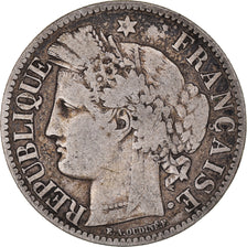 Coin, France, Cérès, 2 Francs, 1873, Paris, VF(20-25), Silver, KM:817.1