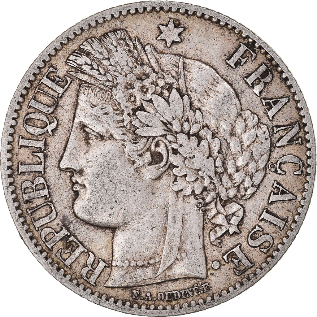 Coin, France, Cérès, 2 Francs, 1887, Paris, EF(40-45), Silver, KM:817.1