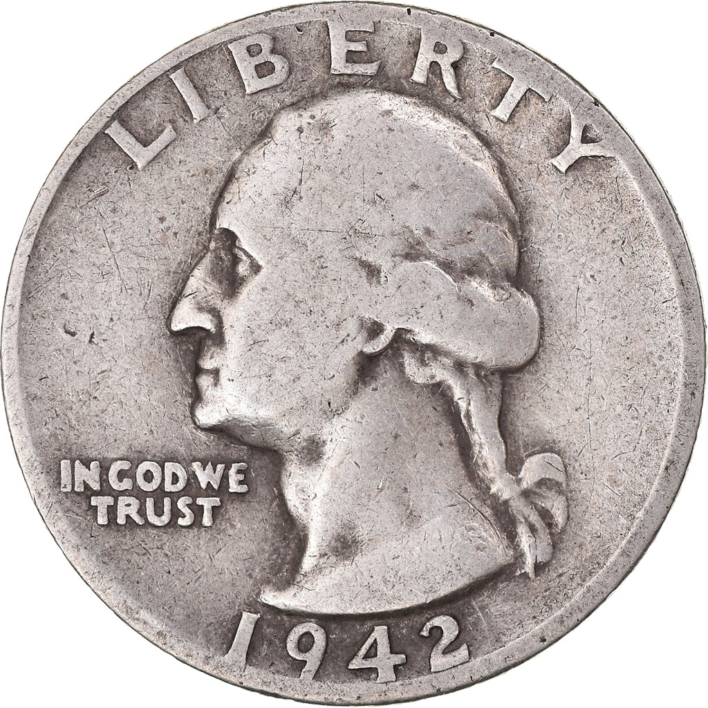 Moneta, Stati Uniti, Washington Quarter, Quarter, 1942, U.S. Mint, San