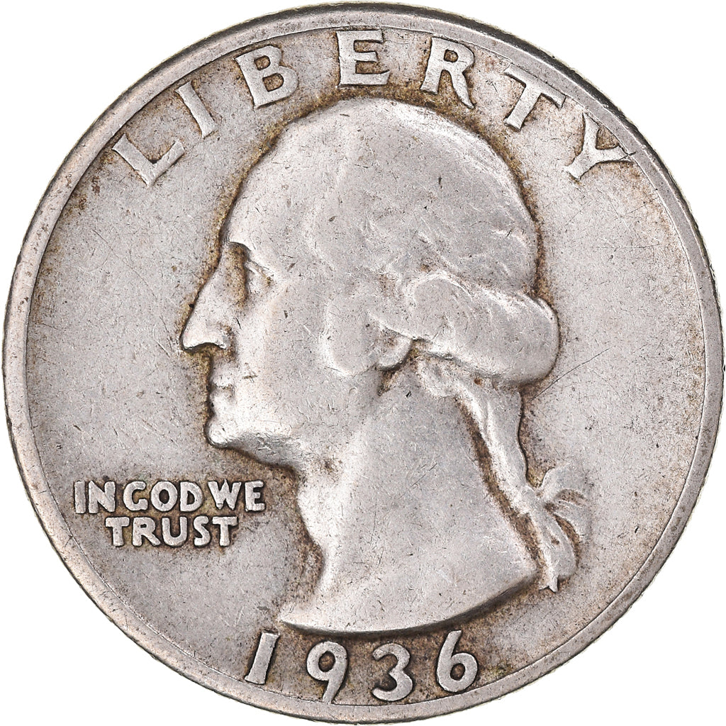 Moneta, Stati Uniti, Washington Quarter, Quarter, 1936, U.S. Mint, Philadelphia