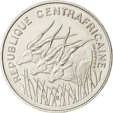 CENTRAL AFRICAN REPUBLIC, 100 Francs, 1971, KM #E2, MS(60-62), Nickel, 6.93