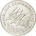 CENTRAL AFRICAN REPUBLIC, 100 Francs, 1975, KM #E4, MS(63), Nickel, 6.96