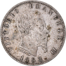 Moeda, Itália, Vittorio Emanuele II, 20 Centesimi, 1863, Milan, EF(40-45)