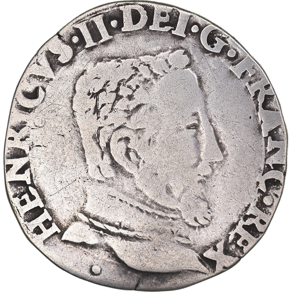 Coin, France, Henri II, Teston, 1556, Toulouse, VF(30-35), Silver, Sombart:4572