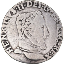 Coin, France, Henri II, Teston, 1556, Toulouse, VF(30-35), Silver, Sombart:4572