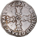 Moeda, França, Henri IV, 1/4 Ecu, 1600, Bayonne, EF(40-45), Prata
