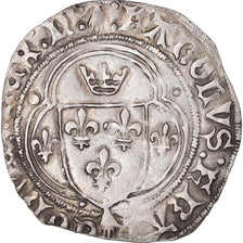 Moneta, Francja, Bretagne, Charles VIII, Blanc de Bretagne, Nantes, EF(40-45)