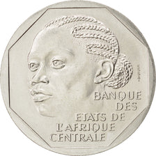CENTRAL AFRICAN REPUBLIC, 500 Francs, 1985, KM #E6, MS(60-62), Copper-Nickel,...