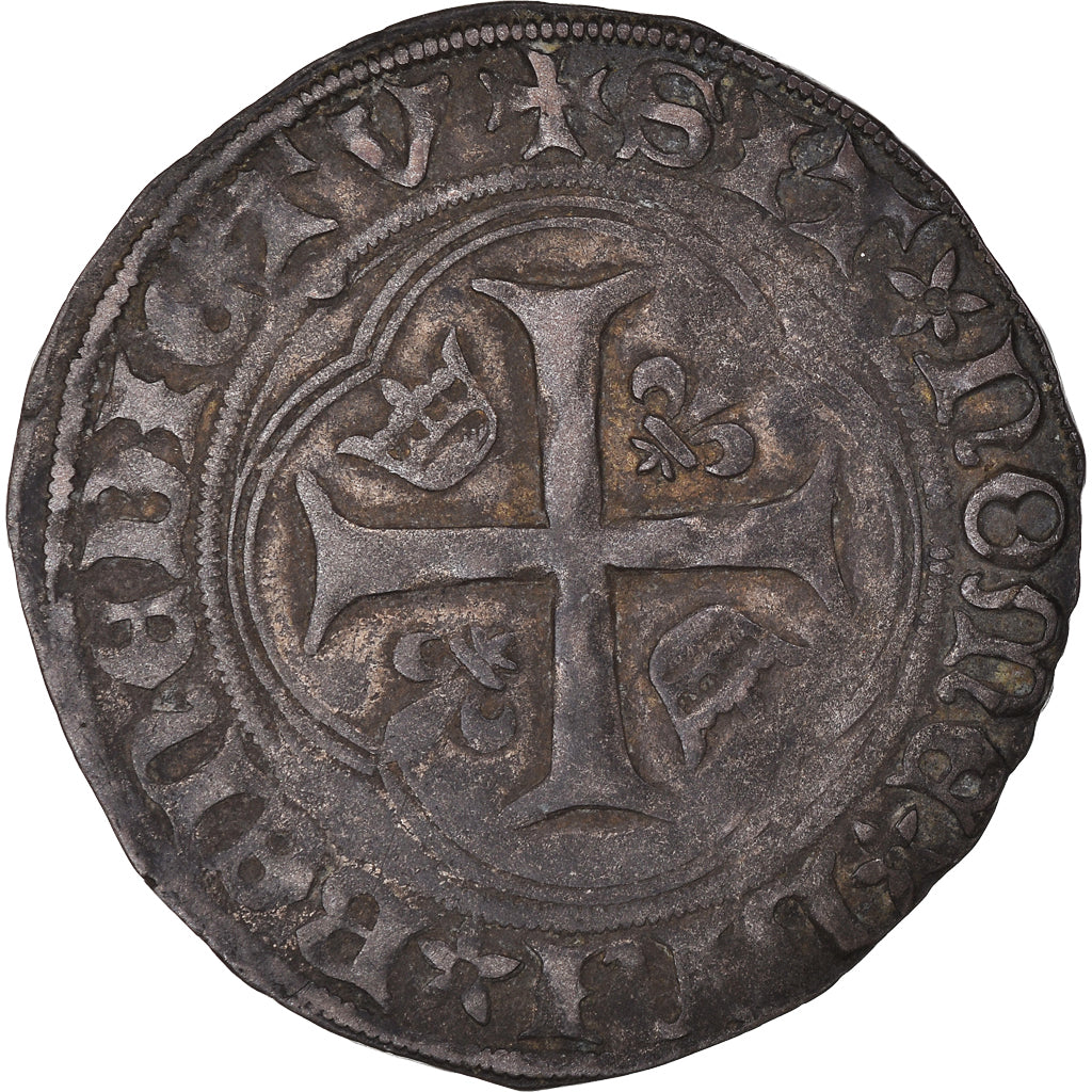 Monnaie, France, Louis XI, Blanc à la couronne, Paris, TTB, Billon