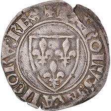 Coin, France, Charles VI, Blanc Guénar, Uncertain Mint, EF(40-45), Billon