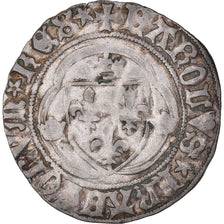 Moneta, Francia, Charles VII, Blanc à la couronne, Angers, BB, Biglione