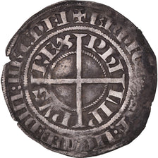 Coin, France, Philippe VI, Gros à la Couronne, 1338, VF(30-35), Silver