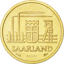 Münze, SAARLAND, 10 Franken, 1954, Paris, VZ, Aluminum-Bronze, KM:E1