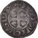 Moneda, Francia, Louis VIII, Denier Tournois, BC+, Vellón, Duplessy:188