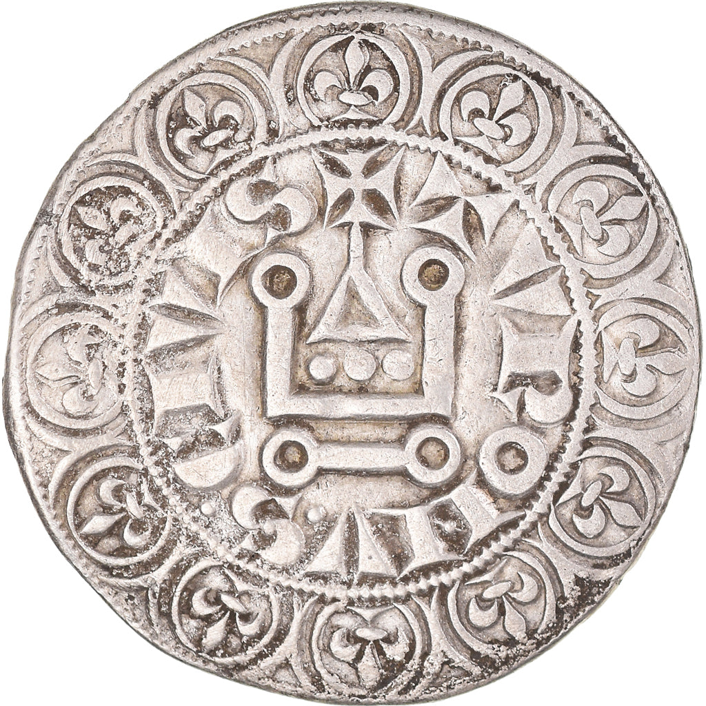 Moneta, Francja, Louis IX, Gros Tournois, 1226-1270, EF(40-45), Srebro