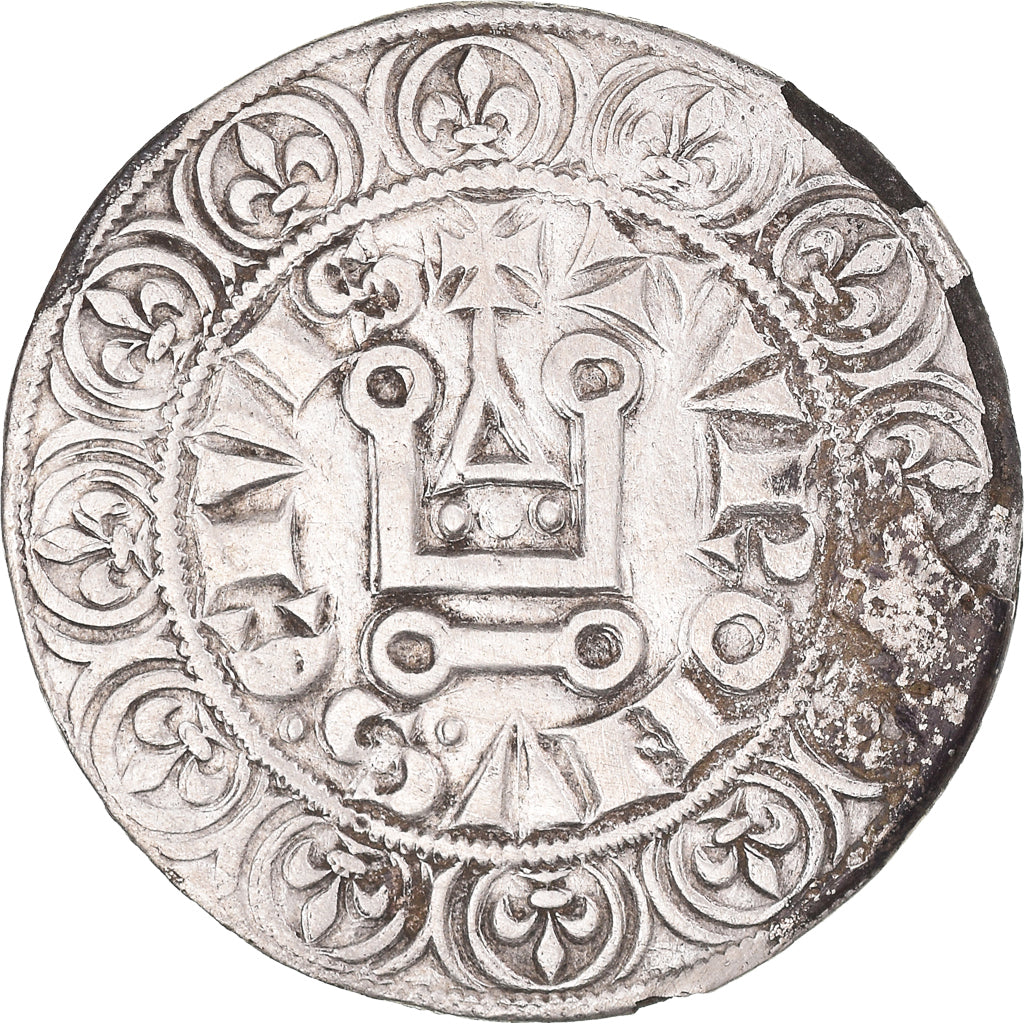 Munten, Frankrijk, Louis IX, Gros Tournois, 1226-1270, FR+, Zilver, Duplessy:190