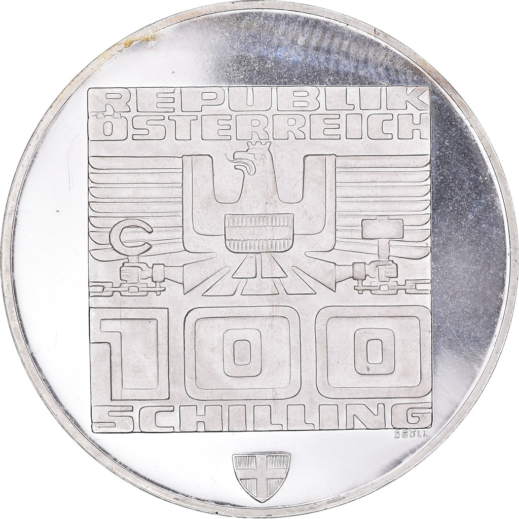 Coin, Austria, 100 Schilling, 1976, Vienna, Proof, MS(63), Silver, KM:2929