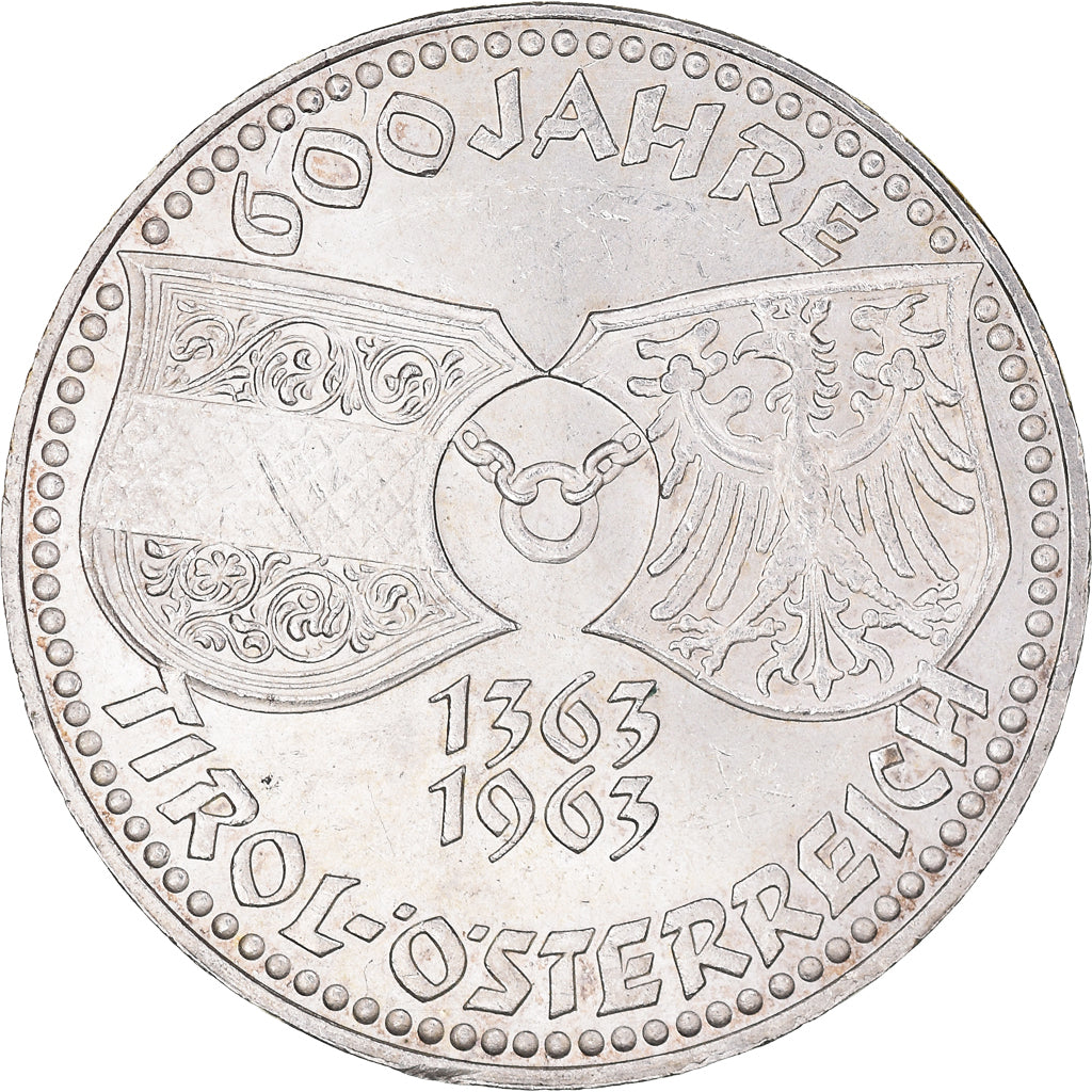 Coin, Austria, 50 Schilling, 1963, MS(60-62), Silver, KM:2894