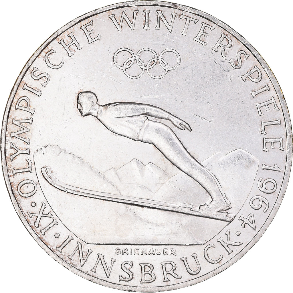 Coin, Austria, 50 Schilling, 1964, MS(60-62), Silver, KM:2896