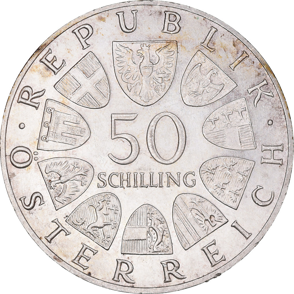 Coin, Austria, 50 Schilling, 1965, Vienne, MS(60-62), Silver, KM:2898