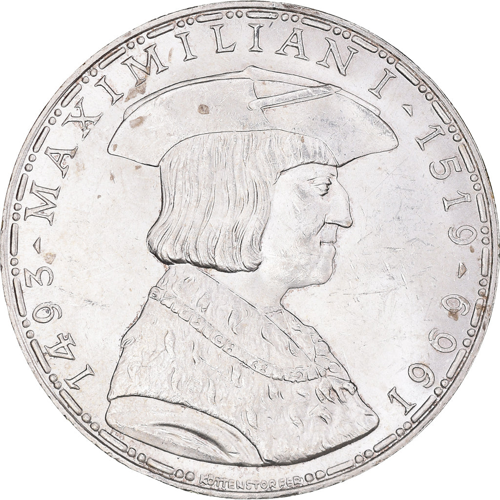 Coin, Austria, 50 Schilling, 1969, AU(55-58), Silver, KM:2906
