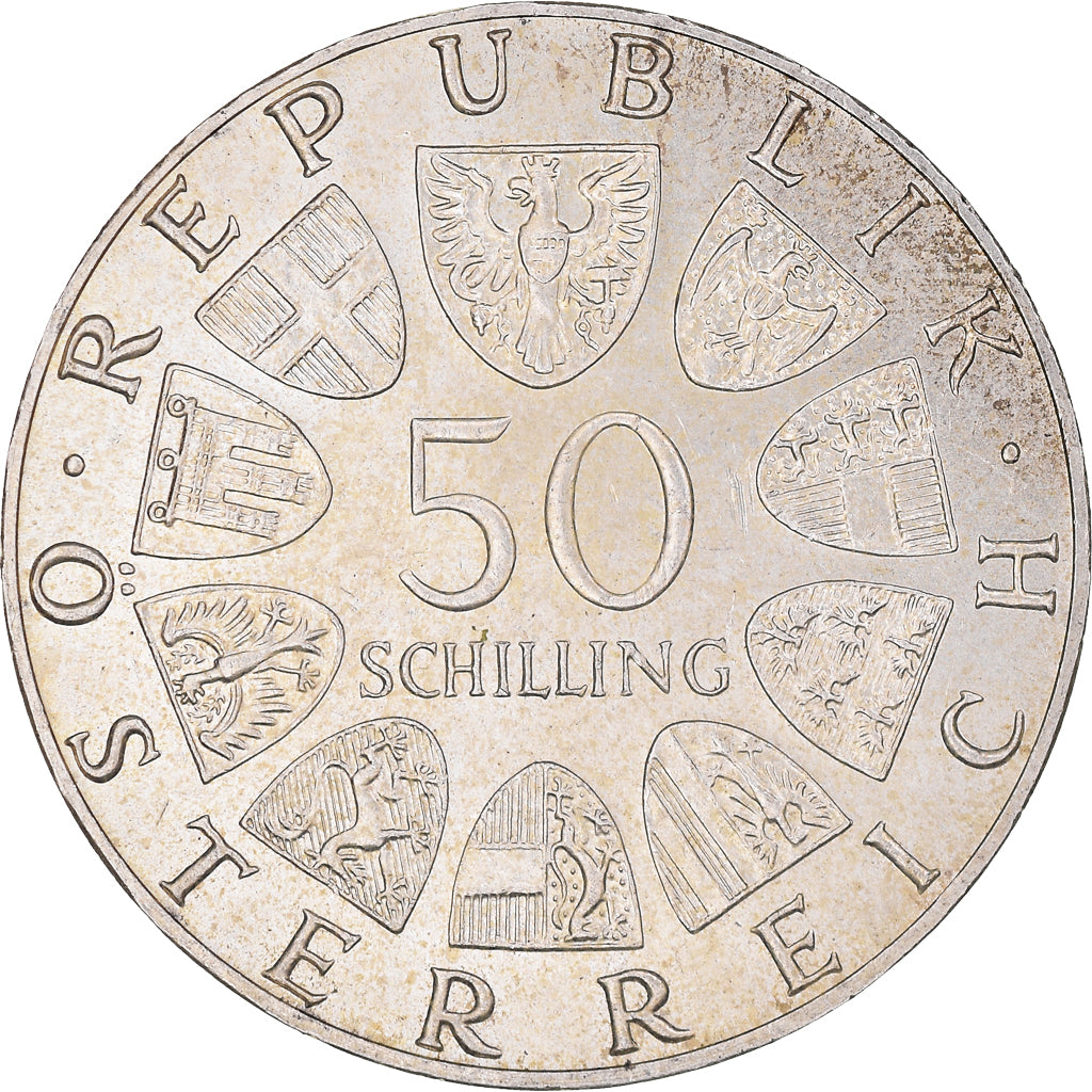 Münze, Österreich, 50 Schilling, 1978, VZ+, Silber, KM:2937