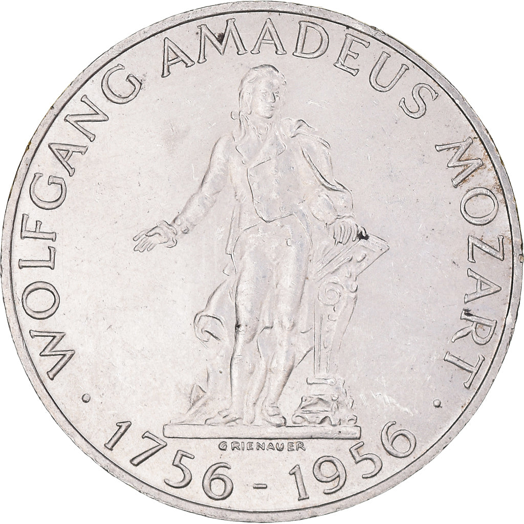Coin, Austria, 25 Schilling, 1956, MS(60-62), Silver, KM:2881