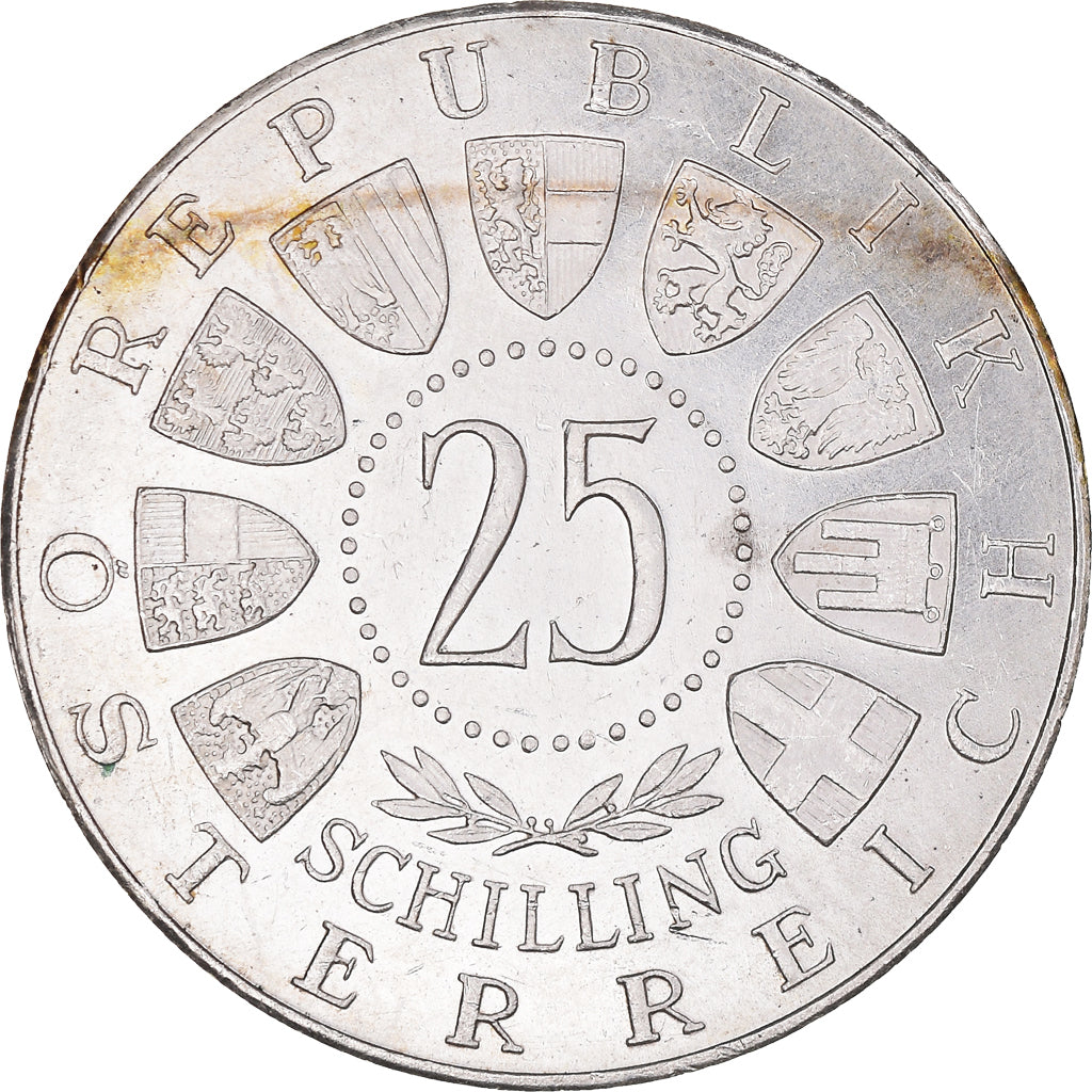 Moneta, Austria, 25 Schilling, 1957, SPL-, Argento, KM:2883