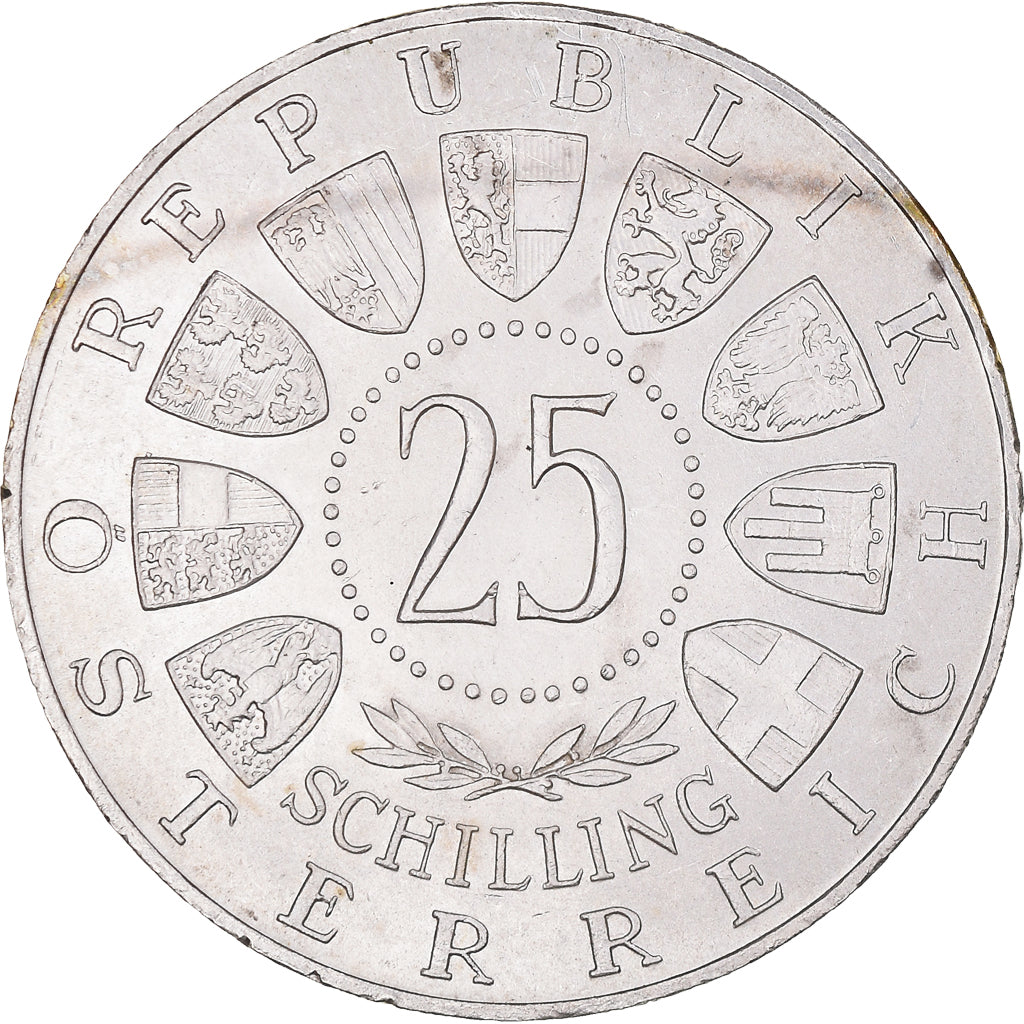 Coin, Austria, 25 Schilling, 1958, AU(55-58), Silver, KM:2884