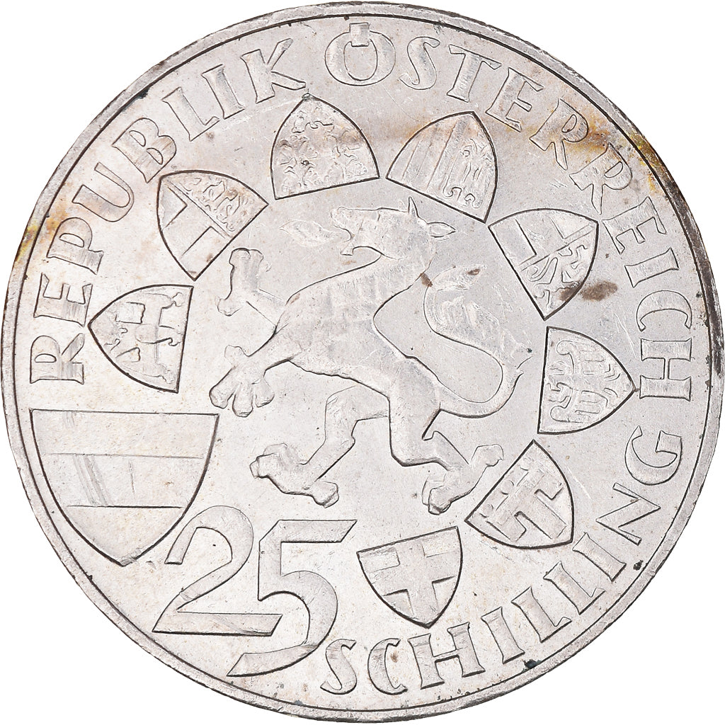 Coin, Austria, 25 Schilling, 1959, AU(55-58), Silver, KM:2887