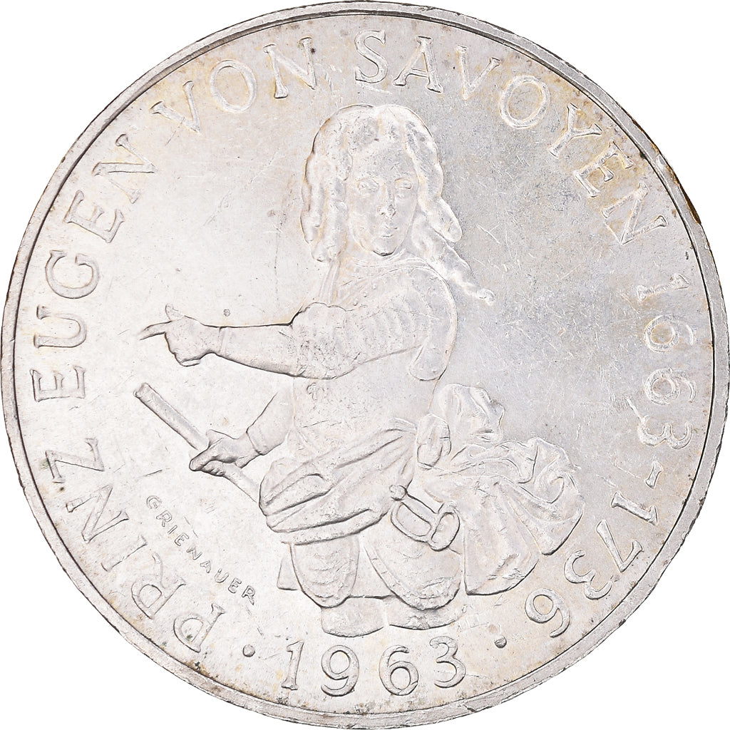 Coin, Austria, 25 Schilling, 1963, AU(55-58), Silver, KM:2893